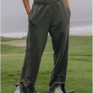 Daily Drills Wide Leg Charcoal Pants